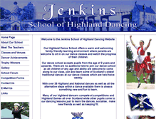 Tablet Screenshot of jenkinshighlanddancing.com